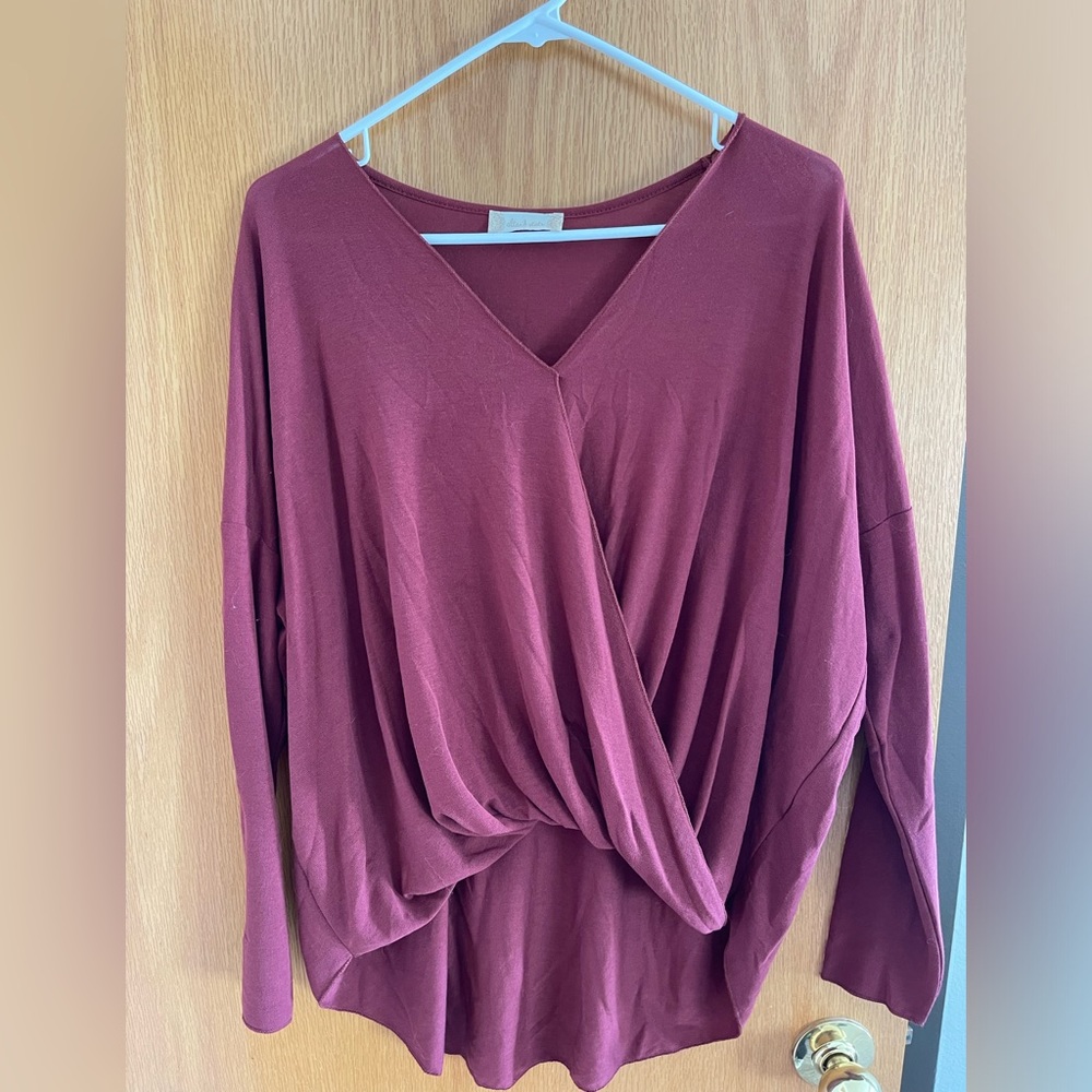 Maroon Altar’d State Top